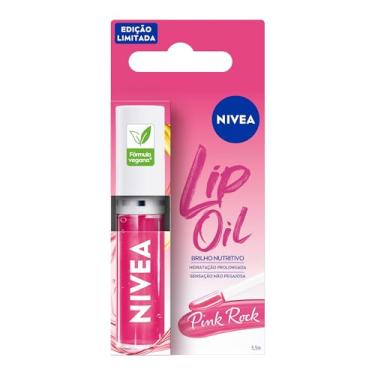 Imagem de NIVEA Lip Oil Brilho Nutritivo Pink Rock 5,5ml, Hidratação Prolongada, Efeito Gloss, Para Todos os Tons de Pele