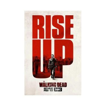 Imagem de Pôster Vintage Da Série De TV the Walking Dead, Arte Clássica De Horro