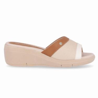 Imagem de Tamanco Cecilia Anabela Médio Brule com Mascavo - Piccadilly, 38