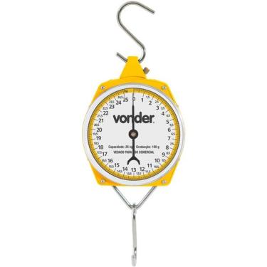 Imagem de Balança Suspensa Tipo Relógio 25kg - Vonder