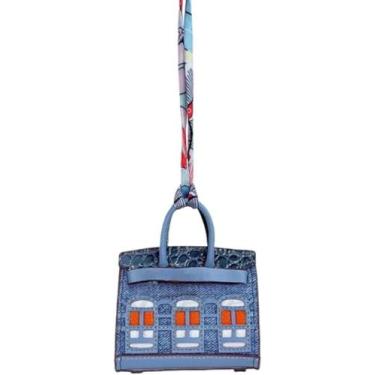 Imagem de Chaveiro HOHOPEACH fofo para mulheres, acessórios de carro, azul