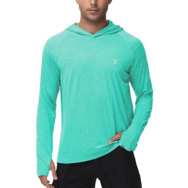 Imagem de Camisa de pesca masculina Roadbox UPF 50+ de manga comprida com proteç