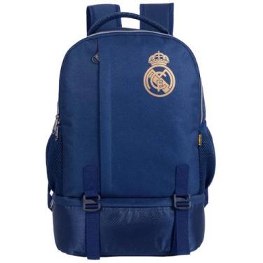 Imagem de Mochila Xeryus Real Madrid Unissex Marinho, Marinho dourado, UN