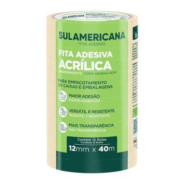 Imagem de Fita adesiva sulamericana polipropileno 12x40 c/ 12