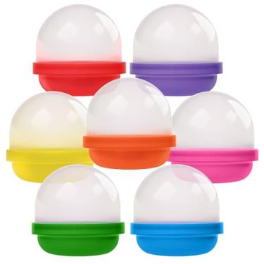 Imagem de Máquina de venda automática de cápsulas translúcidas, cápsulas vazias, 60 peças, 5 cm – cápsulas para máquina de chiclete, recipientes de lembrancinhas de festa a granel – Cesta de Páscoa, presentes