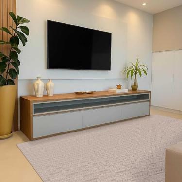 Imagem de Tapete de Sala Algodão Mandacaru 2,00 x 3,50 Lavável em Máquina Liso Nude