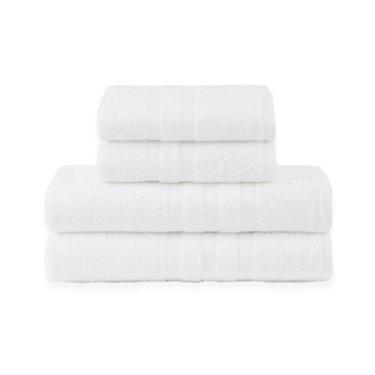 Imagem de Jogo toalha de banho gigante 4 peças vanilla - buddemeyer, Branco 1011