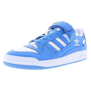 Imagem de adidas Tênis masculino Forum Low, Calçado branco/azul pulsante/branco claro/azul ondulado, 44