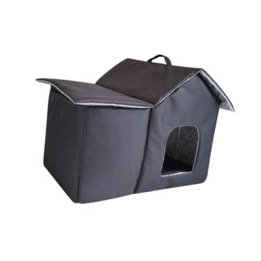 Imagem de Generic Casa para gatos selvagens ao ar livre, quente, abrigo de inverno, cama para animais de estimação, caverna para jardim, gatinho, gramado, 48 Cm X 33 Cm X 40