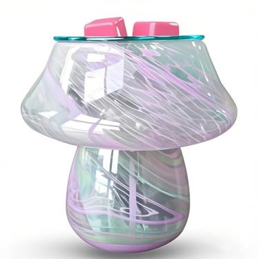Imagem de waxarapy Aquecedor elétrico de cera derretida aquecedor de cera de cogumelo para queimador de óleo essencial de cera perfumada lâmpada decorativa de fragrância fácil de limpar para decoração de