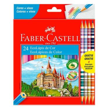 Imagem de Lápis de cor 24 cores 120124 Faber-Castell