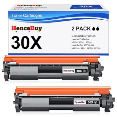 Imagem de HenceBuy 【 2 pretos】 Cartucho de toner compatível com impressora HP 30X 30A CF230X CF230A para HP Laserjet Pro MFP M227fdw M203dw M227fdn M203dn M227sdn M203d M207 M203