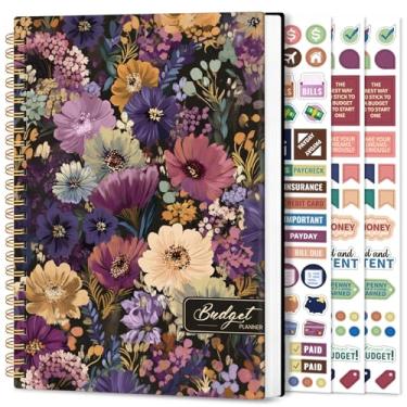 Imagem de Planejador de orçamento estético - planejador financeiro mensal com rastreador de despesas, organizador de notas sem data, caderno de orçamento para gerenciar suas finanças, livro de orçamento de