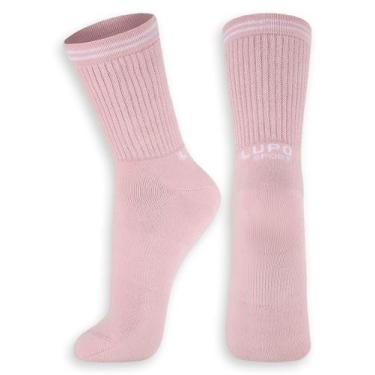 Imagem de Meia Esportiva Cano Longo Lupo 3250-003, Rosa, 45-48