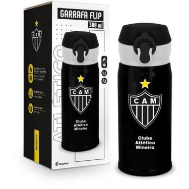 Imagem de Garrafa termica flip 300ml times - atletico - Brasfoot
