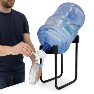 Imagem de Suporte Para Galão De Água De 3 á 5 litros com 1 Válvula - jt drop mag