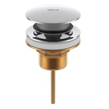 Imagem de Válvula Escoamento Click Lavatório-bidê-cuba Cromado - 1601.c.cli - Deca Valvula Escoamento Click Lav-bid-cuba Cr