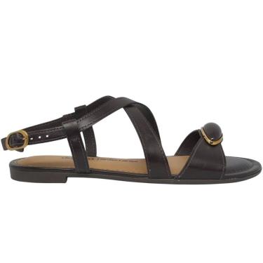 Imagem de Sandália Feminina Rasteira Casual Social Dia a Dia Passeio com Pedraria Conforto Dakota Y9644