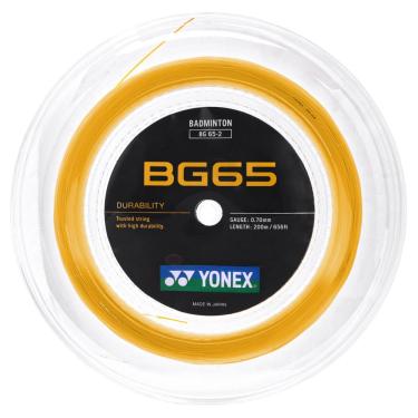 Imagem de Corda Yonex BG-65 Para Badminton 0.70mm Laranja - Rolo com 200 Metros