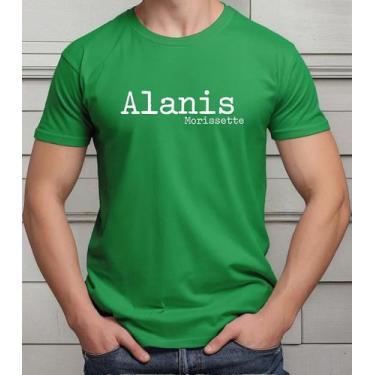 Imagem de Camiseta Camisa de Algodão Adulto Masculina Feminina  Alanis Morisset 