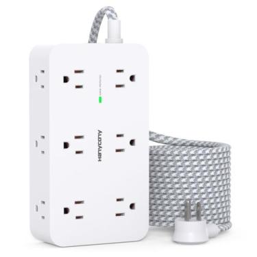 Imagem de Cabo de extensão: Power Strip, protetor contra sobretensão, 12 tomadas