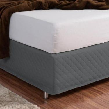 Imagem de Saia Para Cama Box Tamanho Casal King Matelado Ultrassônico Varias Cor