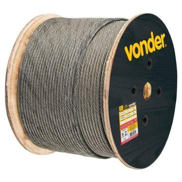 Imagem de Cabo De Aço Af 1-8" Alma De Fibra 6x7 Galv Com 100m Vonder