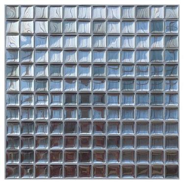 Imagem de Pastilha Adesiva Mini Glass - Kit com 4 Placas Adesivas 3M - Cromo Sig