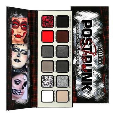 Imagem de Paleta de sombras Afflano Goth Makeup Grey Black, paleta de sombras Gr