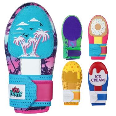 Imagem de Big Crazy Luva Deslizante, De Beisebol E Softball Para Crianças, Proteção As Mãos Esquerda Direita, Flexível, Respirável Durável, Sorvete Com Design Engraçado, Sorriso Palhaço, Coqueiro