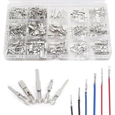 Imagem de Zikefest Conector de pinos de terminal de fio elétrico de carro 290 peças, pinos de fio elétrico 1/1,5/1,8/2,2/2,8/3,5 mm, kit de conector de pino de terminal tipo 21, kit de conector de pino de