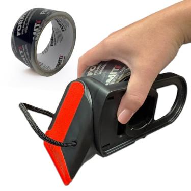 Imagem de Tape Terror Fita de Embalagem Transparente com Dispensador(1 Rolo)- Fita de Nível Profissional para Caixas de Embalagem- Fita de Embalagem, Fita de Remessa com Dispensador, Recarre (,)