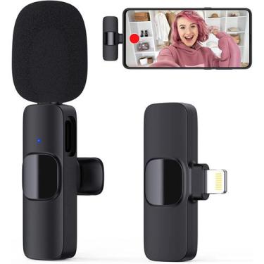 Imagem de Microfone de lapela sem fio Lavalier para iPhone - Lightbek Official S