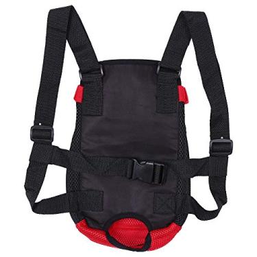 Imagem de Acouto : Mochila para Transportar Cães, Mochila Elegante para Cães de Estimação Com Cinco Furos, Bolsa de Rede para Transporte de Peito Bolsa para Transportar Animais de Estimação, Pequenos, (M)