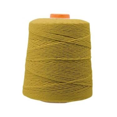 Imagem de Barbante Pluma 600g Colorido Fio 6 / Fio 8, Mostarda Fio 8 Cor 32
