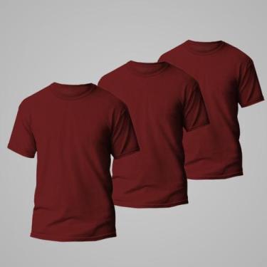 Imagem de Kit 3 Camisetas Básicas Masculinas 100 Algodão Original Direto da Fábr