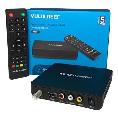 Imagem de Conversor de tv digital full hd e gravador multilaser re220