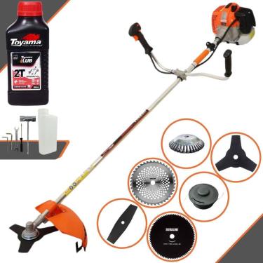 Imagem de Podador de Grama Multifuncional Vulcan VR620-H À Gasolina 62cc 3HP de Potência 12.500rpm Motor 2 Tempos Roçadeira Completa 6 Em 1 + ÓLEO TOYAMA FG50
