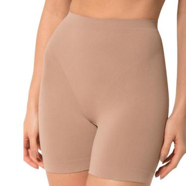 Imagem de Bermuda Control Modeladora Leve Compressão Feminina Trifil, M, Chocola