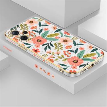 Imagem de Capa de celular com estampa de flores para Xiaomi Redmi Note 12 11 10 9S 8 7 9T 4 Pro MAX, capa de silicone revestida à prova de choque, branca, 173, para NOTE 10 Pro