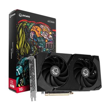 Imagem de Placa de Video PCYES RX 7600 XT 16GB GDDR6 128Bits Projeto Edge Preto