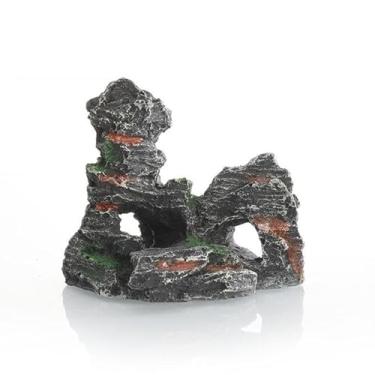 Imagem de Decoração de aquário de peixes - Decorações para pequenos aquários de peixes para caverna esconderijo de ciclídeos Betta