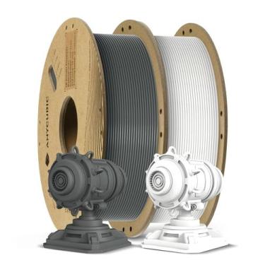 Imagem de Filamento de impressora 3D ANYCUBIC PLA+ 1,75 mm 1 kg bobina branca+ci