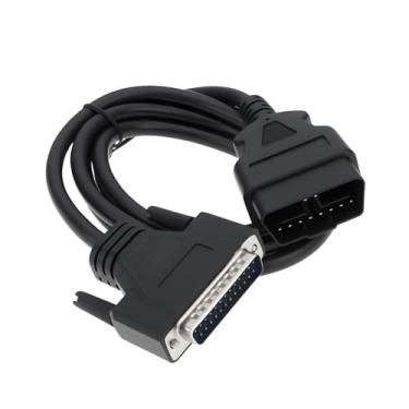 Imagem de The Lord of the Tools Cabo de diagnóstico automotivo OBD2 16 pinos macho para DB adaptador macho de 25 pinos para scanner automotivo Interface de diagnóstico de ajuste ECU, 1,5 m