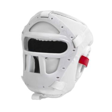 Imagem de Zxpjkyu Capacete de Proteção para Treino de Boxe com Luva E Viseira Facial em PU EVA Respirável para Karatê, Boxe, Muay Thai E Taekwondo, M