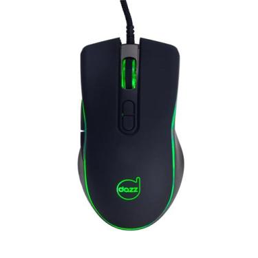 Imagem de Mouse gamer usb rainbow 3600 dpi gmo1000 preto dazz - 62000178