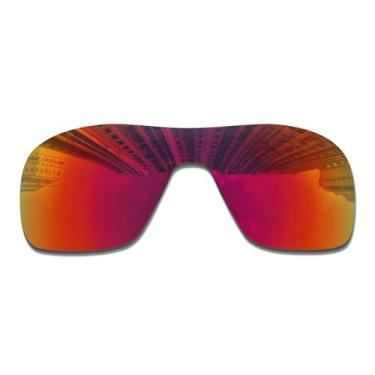 Imagem de Wetnenss Lentes de substituição para óculos de sol Oakley Turbine Rotor OO9307/1,5 mm polarizadas/fáceis de instalar (vermelho escuro)