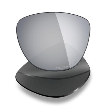Imagem de Mryok Lentes de reposição polarizadas Plus para óculos de sol Oakley Frogskins Range XL OO9503 58 mm, HD Polarized, proteção UV, resistente a impactos e ajuste perfeito - Titânio prata