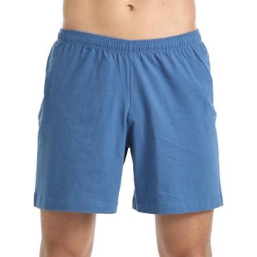 Imagem de Short Malha 100% Algodão Masculino - Indigo - M - Puff, Indigo, M