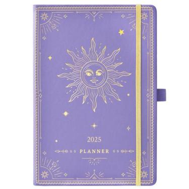 Imagem de Planner Artfan 2025 Semanal Mensal em Couro Falso Lavanda